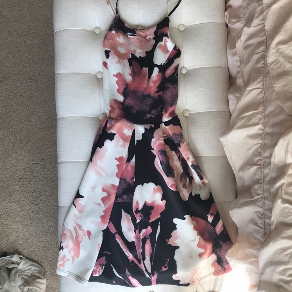 Papaya spring floral dress